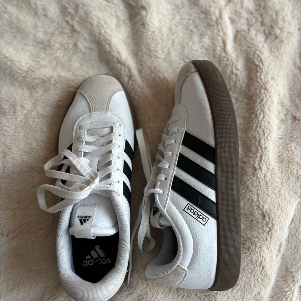 Adidas White and Black Sneakers
